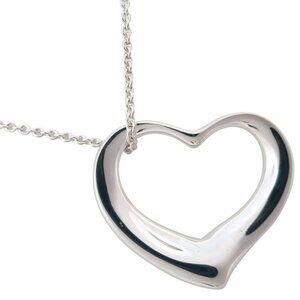 TIFFANY&Co. Open heart Necklace Elsa Peretti 8.6g Women